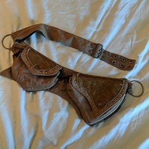 Green cotton festival hip belt